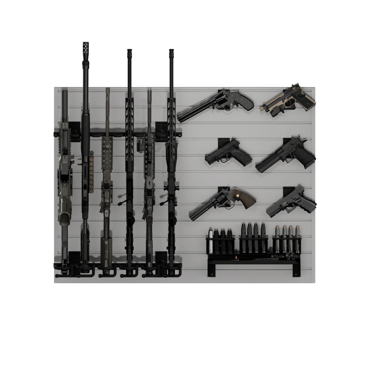 Hold Up Displays Black Camo Gun Wall Bundle HD100-BC