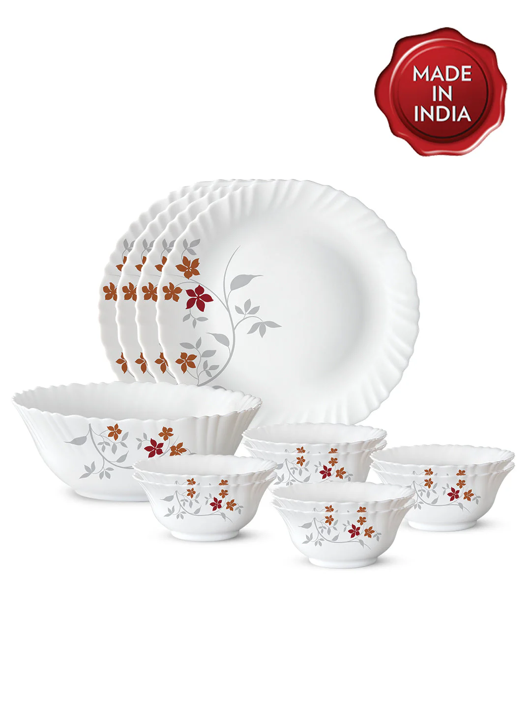 Larah by Borosil, Rosalie Dinner Set, 17 pc