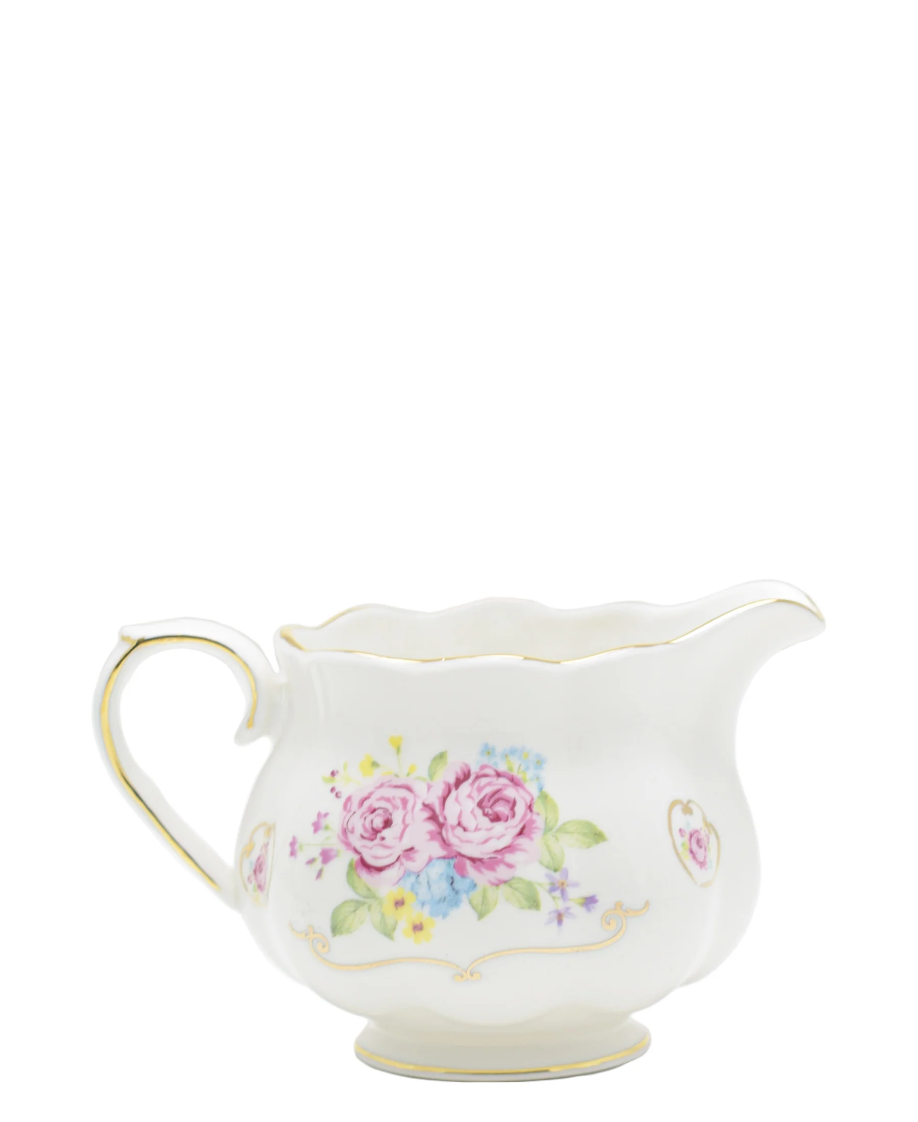 English Rose Milk Jug & Sugar Canister