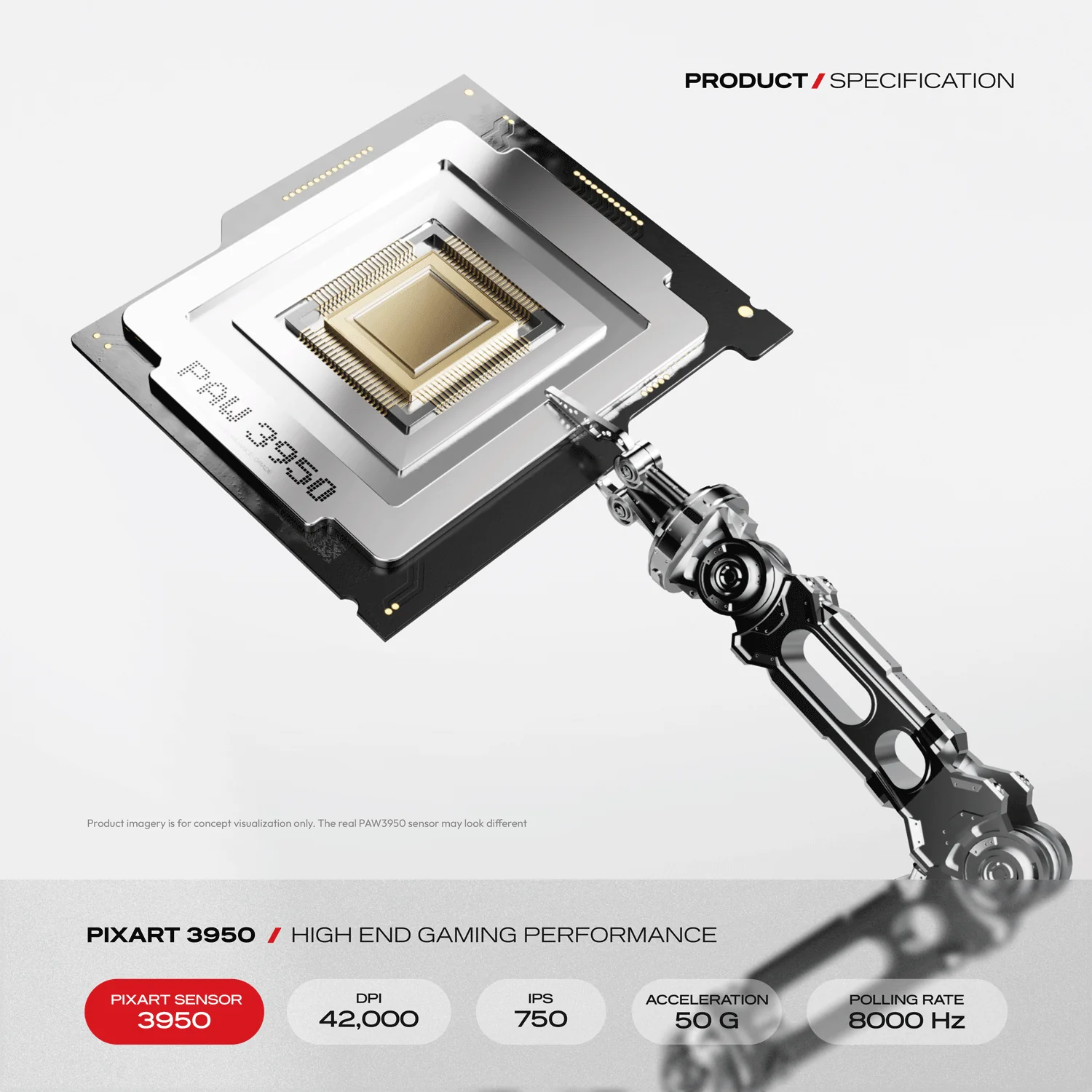 Xeus | 8K 39g Superlight Tri-Mode Gaming Mouse