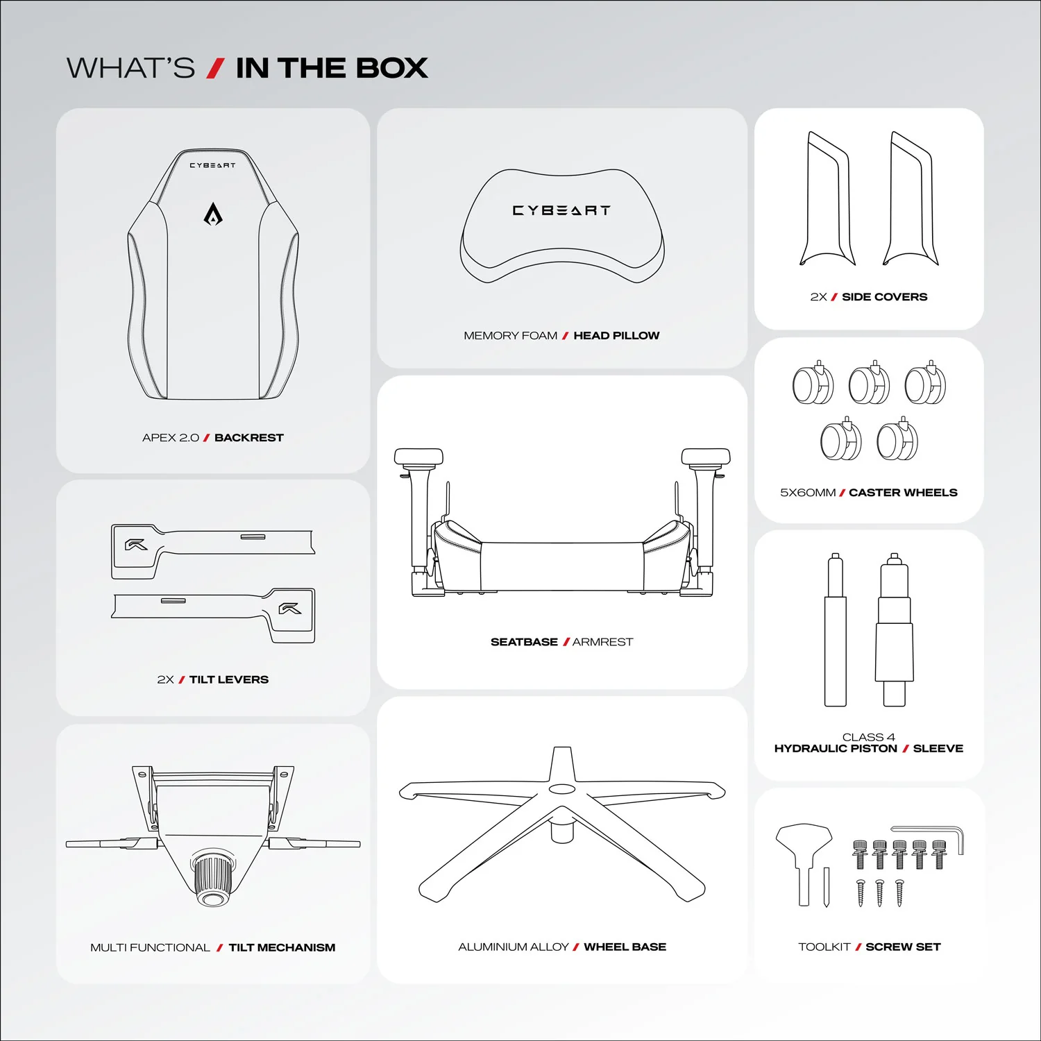 Apex Series - Arctic White Gaming Chair