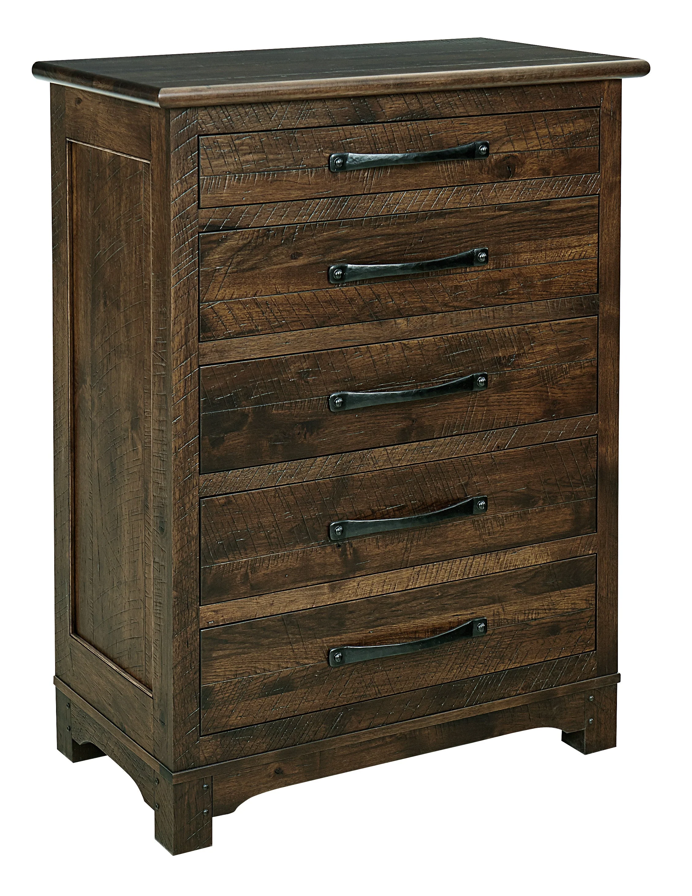 Amish Farmhouse Five Drawer Chest