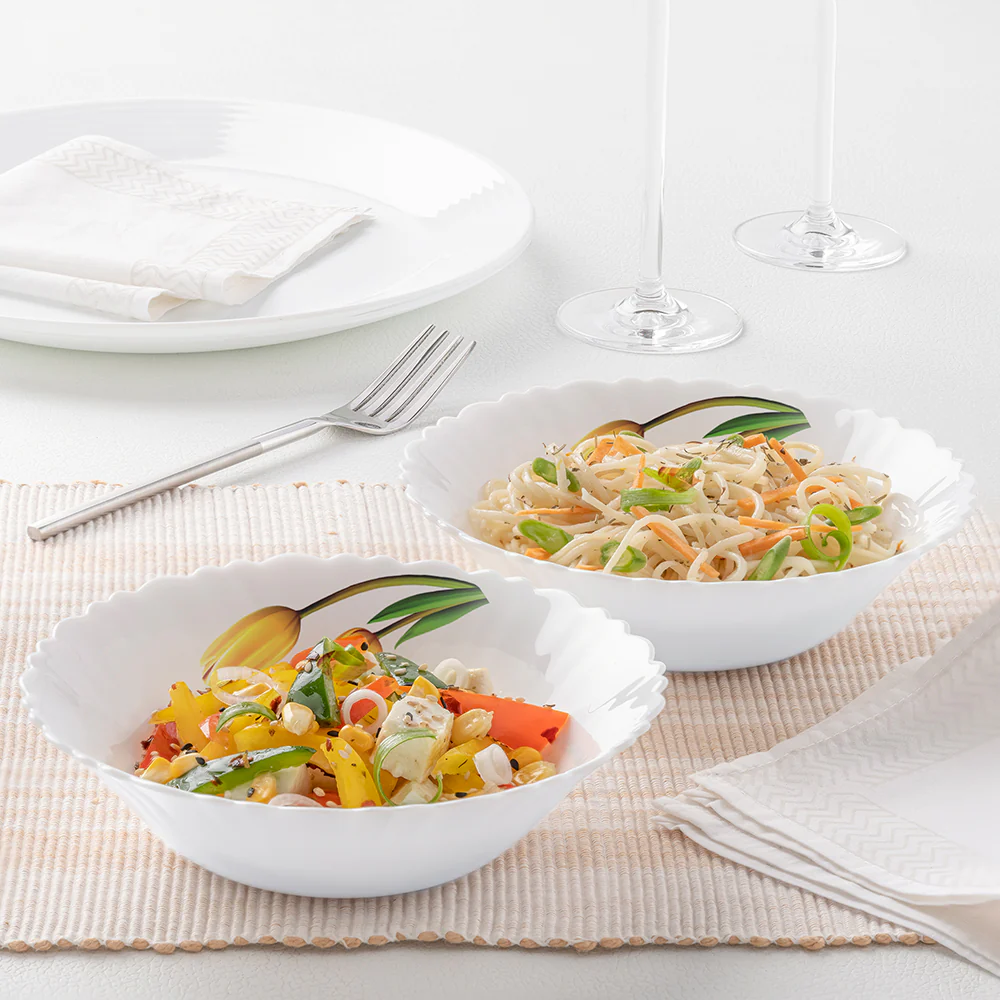 Larah by Borosil Lyana Multipurpose Bowl, 2 pc Set