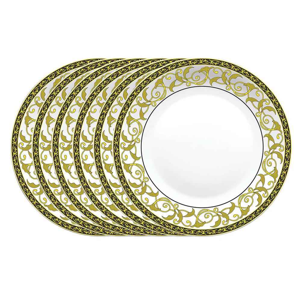 Larah by Borosil Royale Full Plate Set, 6 pc