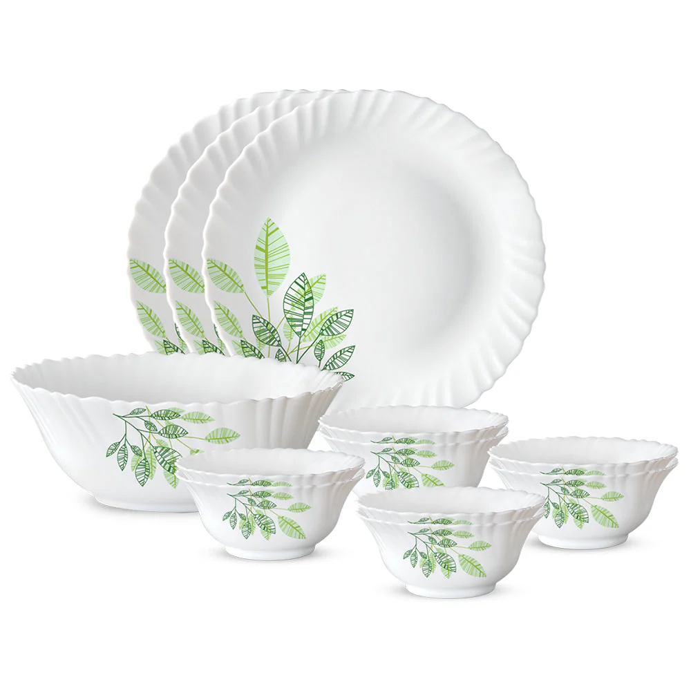 Larah by Borosil, Fauna Dinner Set, 17 pc