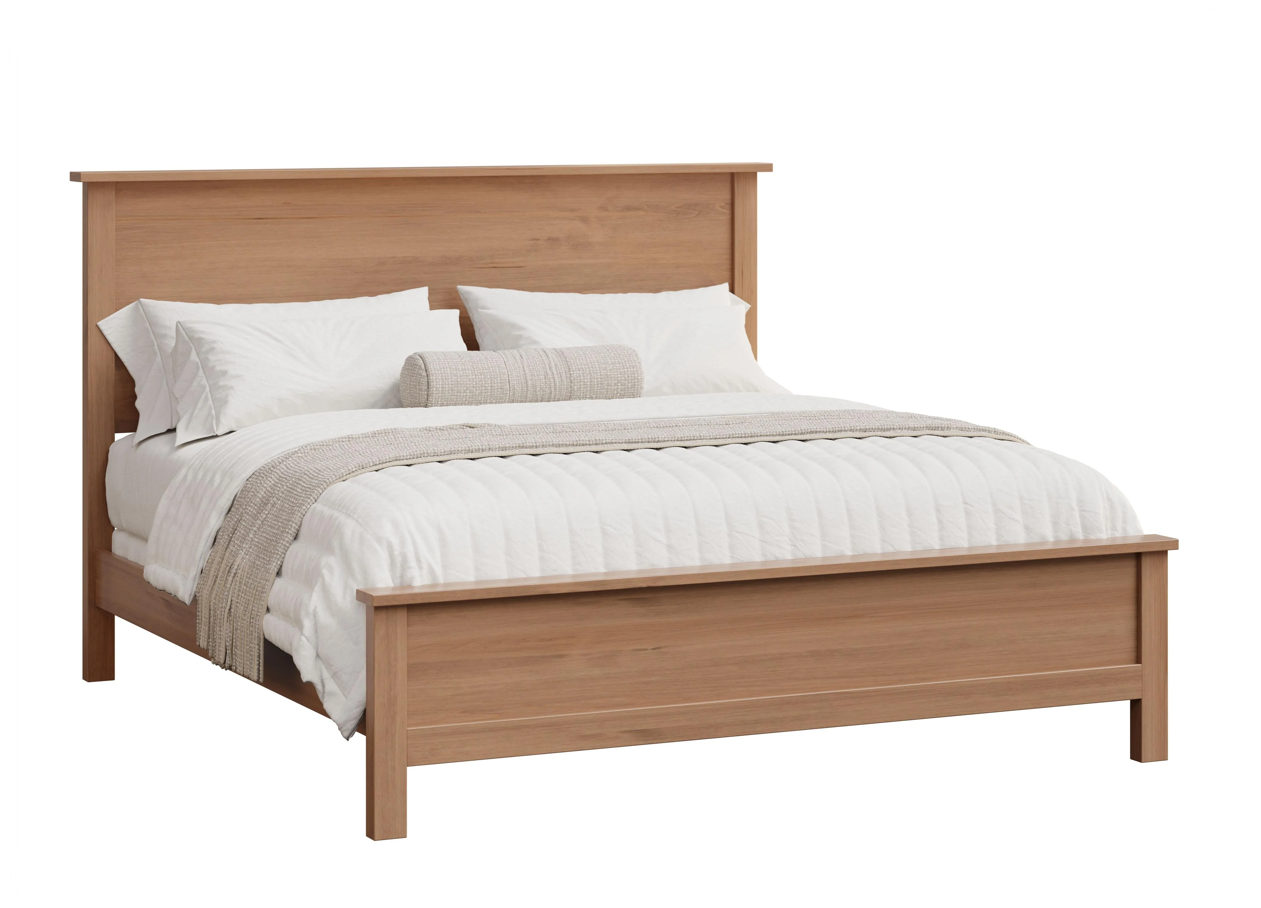 Amish Amanda Flat Panel Bed