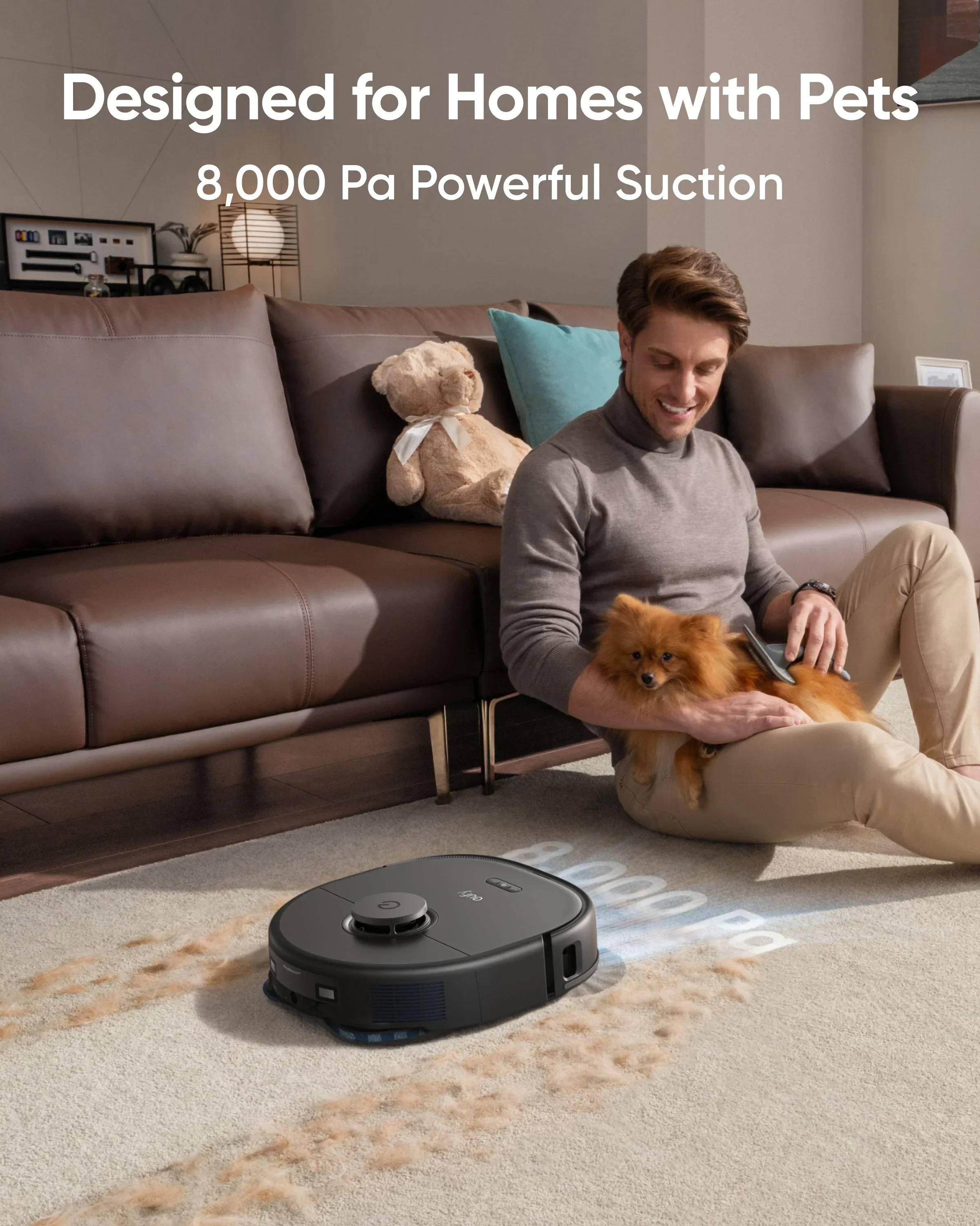 Eufy X10 Pro Omni Robot Vacuum & Mop with MopMaster 2.0 鈥?8,000 Pa Suction | T2351V11