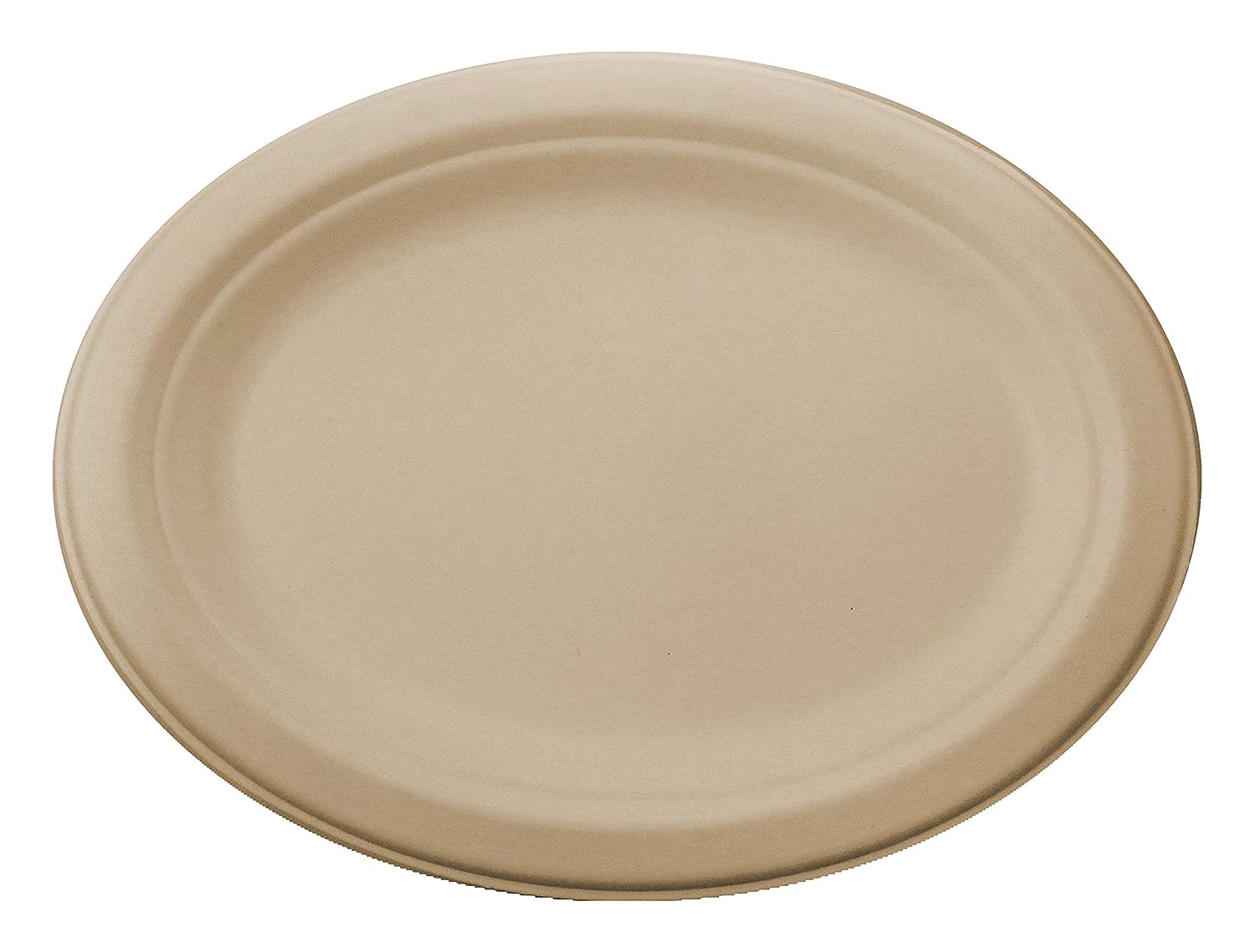 100% Compostable Plates, Made from Unbleached Plant Fiber, 10