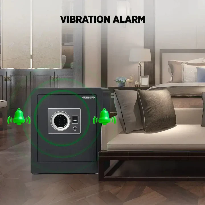 IslandSafe CBE45-BLK Biometric Security Safe