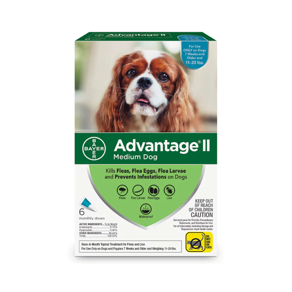 Advantage® II Flea Treatment for Medium Dog 6 Dose