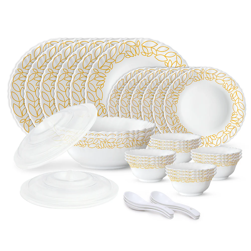 Larah by Borosil, Radiant Dinner Set, 34 pc