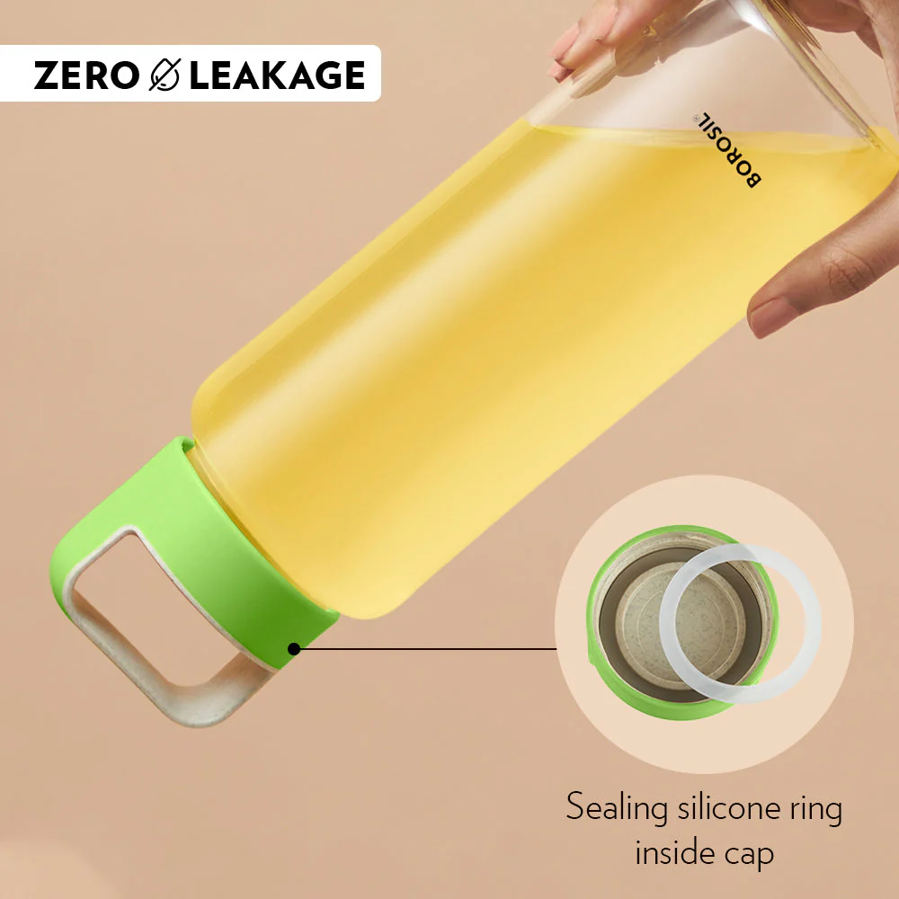 Crysto Wide Mouth Clear Glass Bottle