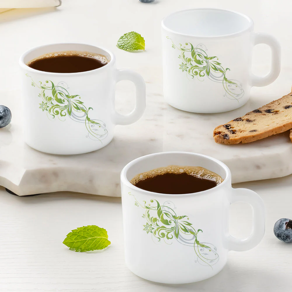 Larah by Borosil Erba Mug Set, 240ml x 2