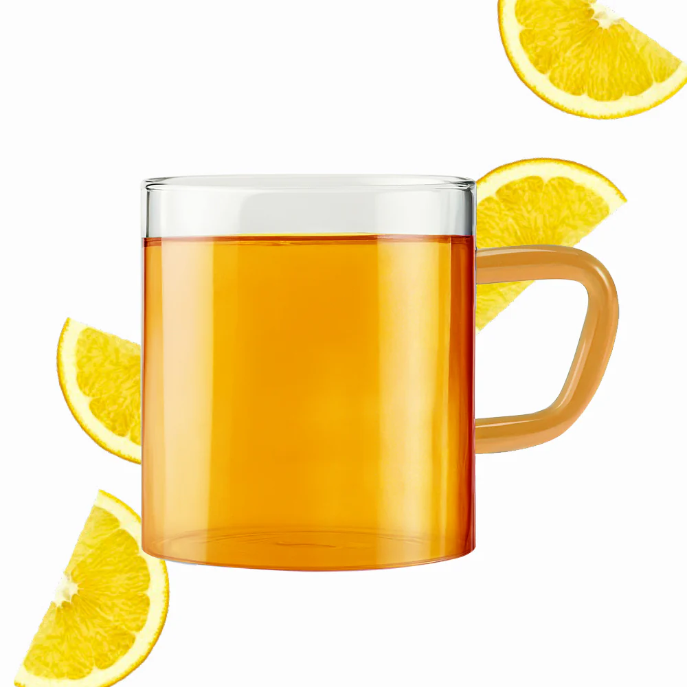Borosil Yellow Vision Classic Mug Set, 190ml x 6
