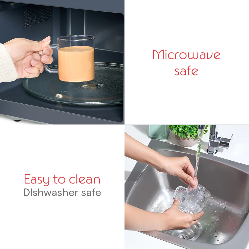 Borosil Vision Espresso Cup Set, 120ml x 6