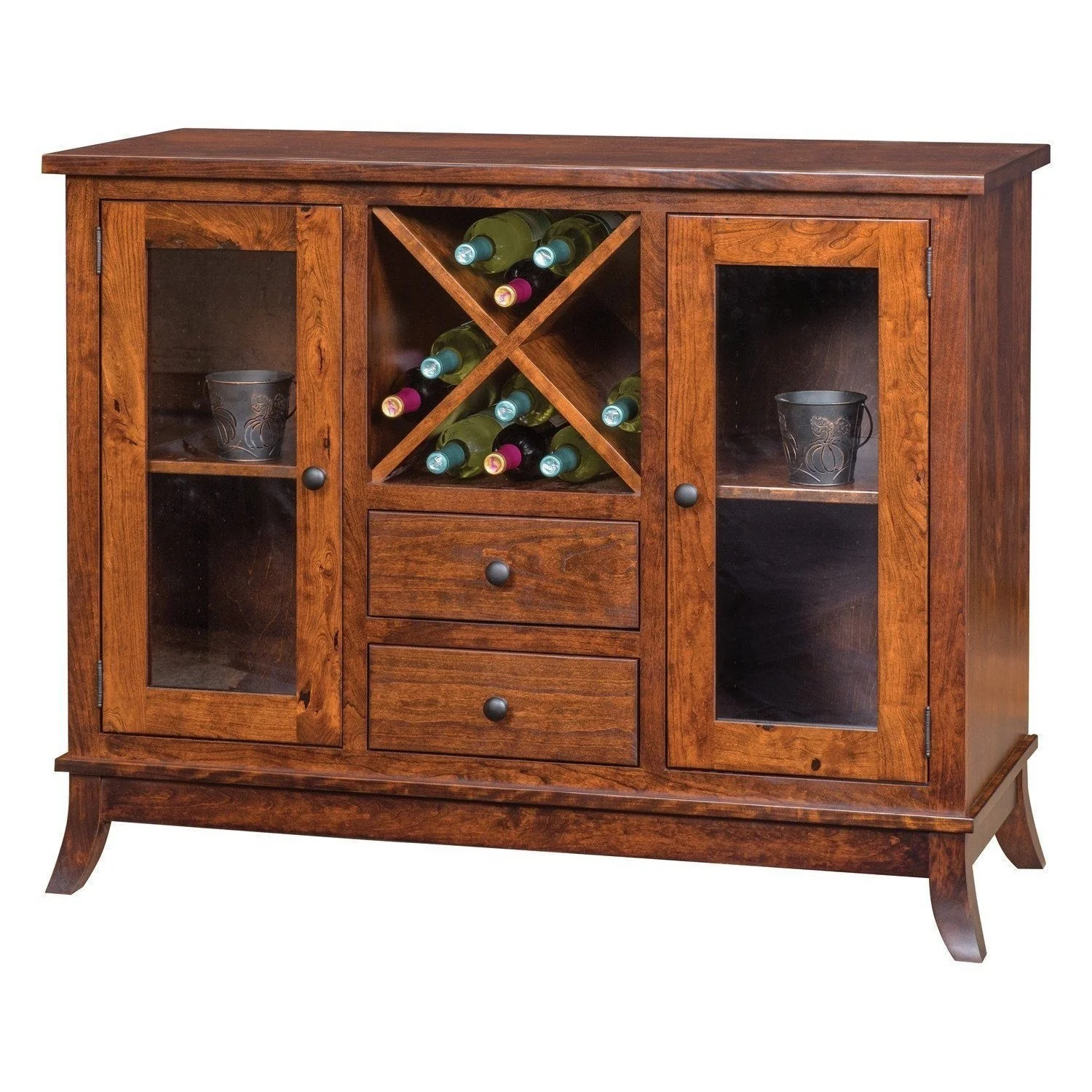 Amish Covington Wine Cabinet