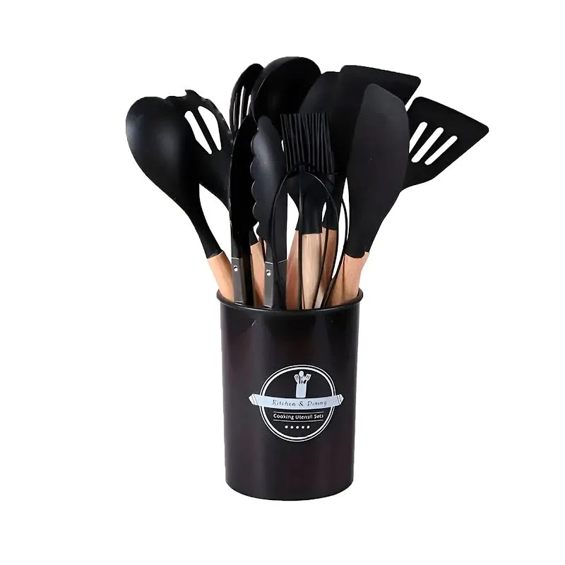 12 Piece Kitchen Utensil Set Black