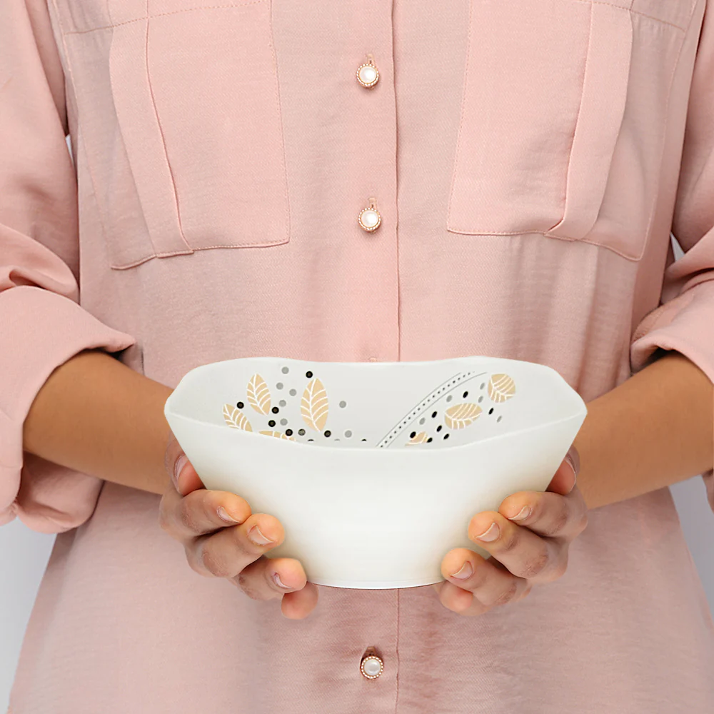 Larah by Borosil Caramel Pudding Set, 7 pc (Square)