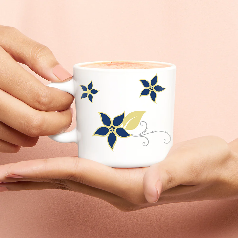 Larah by Borosil Viva Mug Set, 180ml x 6