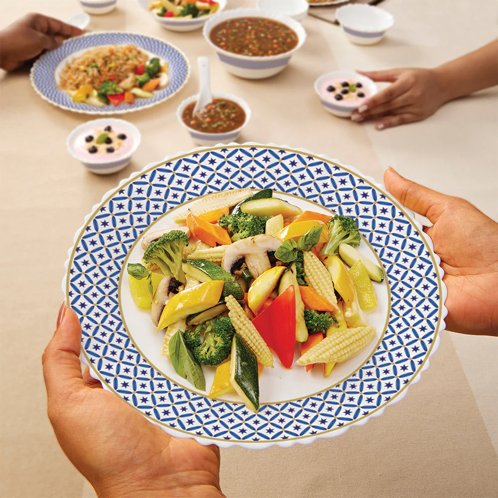 Larah by Borosil Juliet Dinner Set, 6 pc