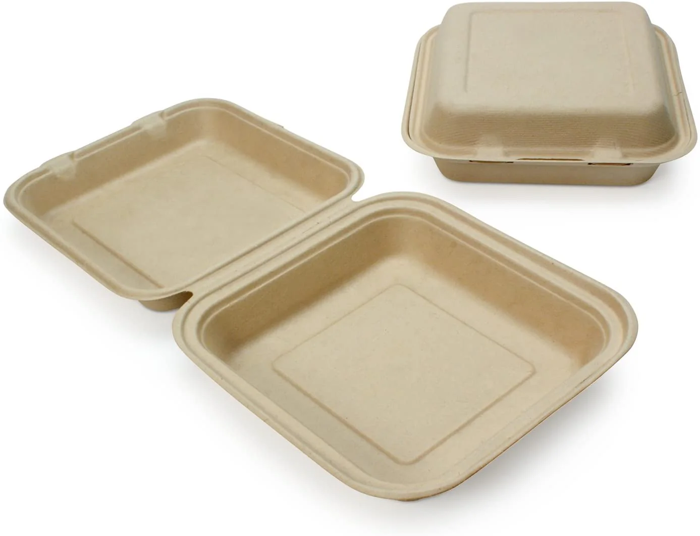 Renewable Plant Fiber Clam Shell Containers