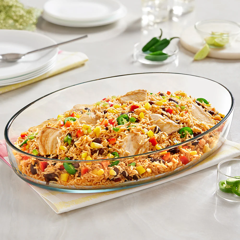 Borosil Oval Baking Dish, 4L