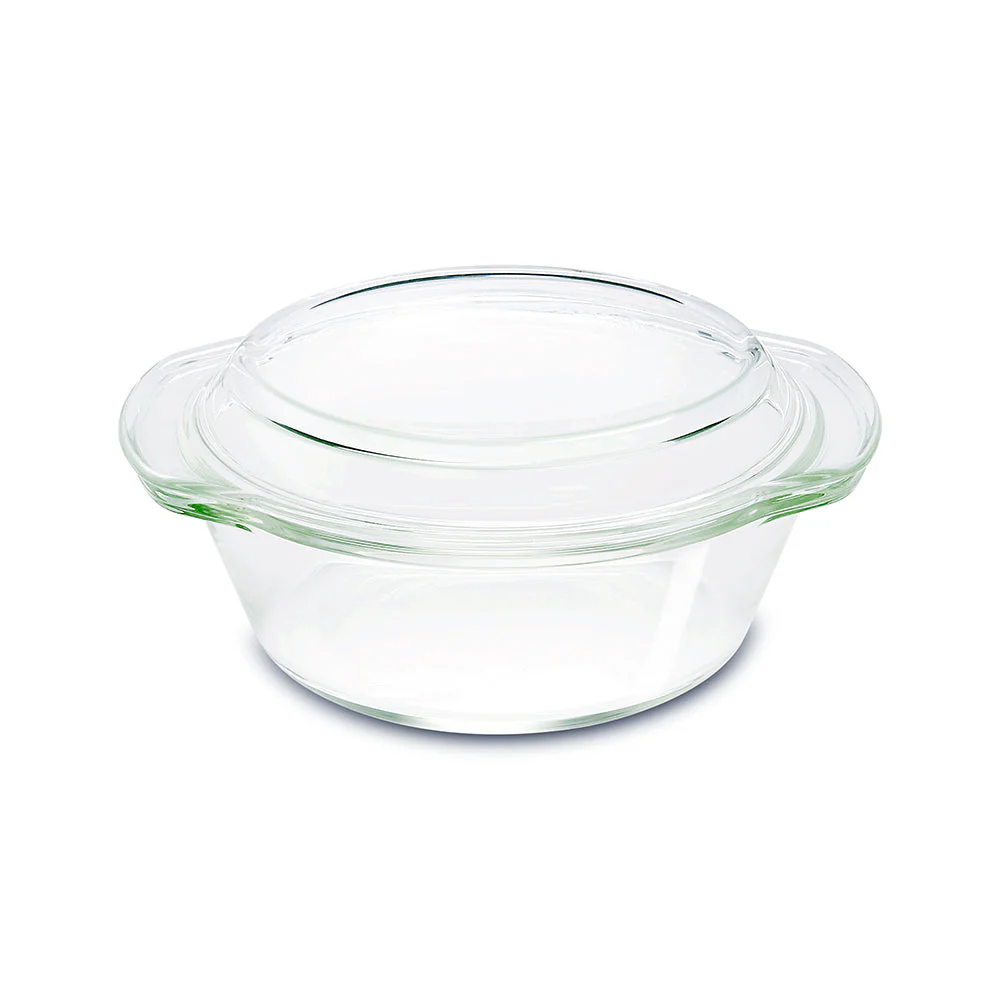 Borosil Round Casserole w Lid, 1L