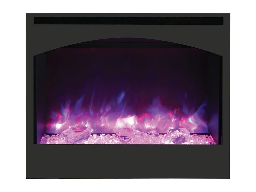 Amantii Zero Clearance Series Arched 31-In Built-In Electric Fireplace