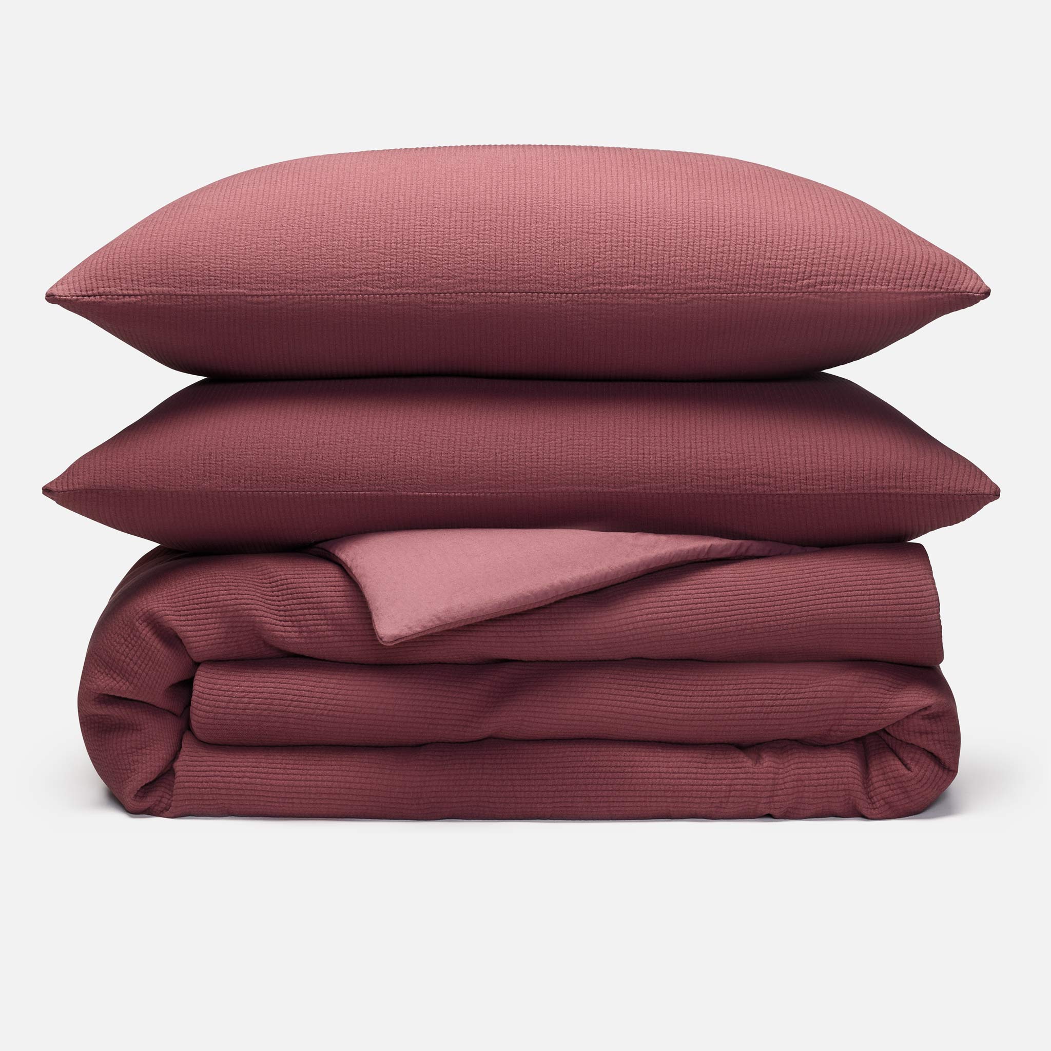 Ribbed Matelasse Duvet Set