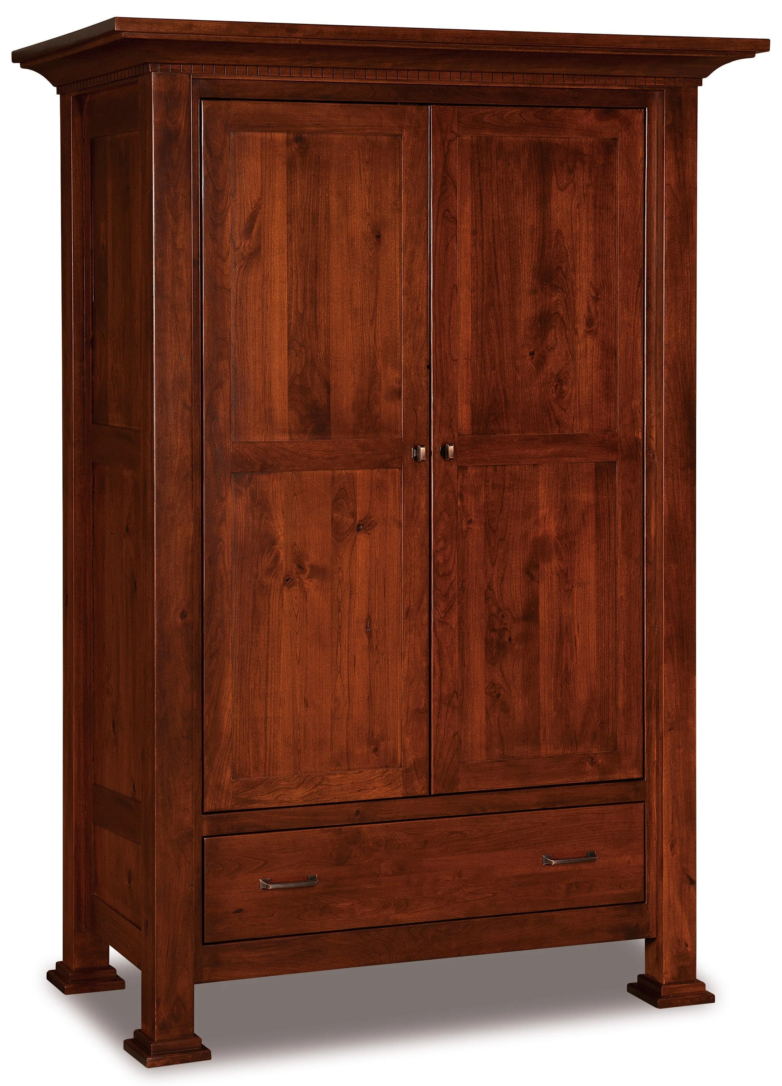 Amish Empire One Drawer Two Door Wardrobe Armoire