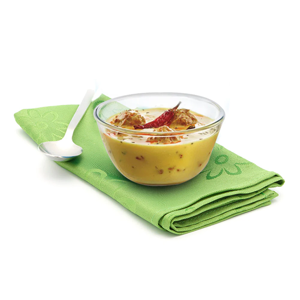 Borosil Mixing & Serving Bowl, Blue Lid, 1.3L