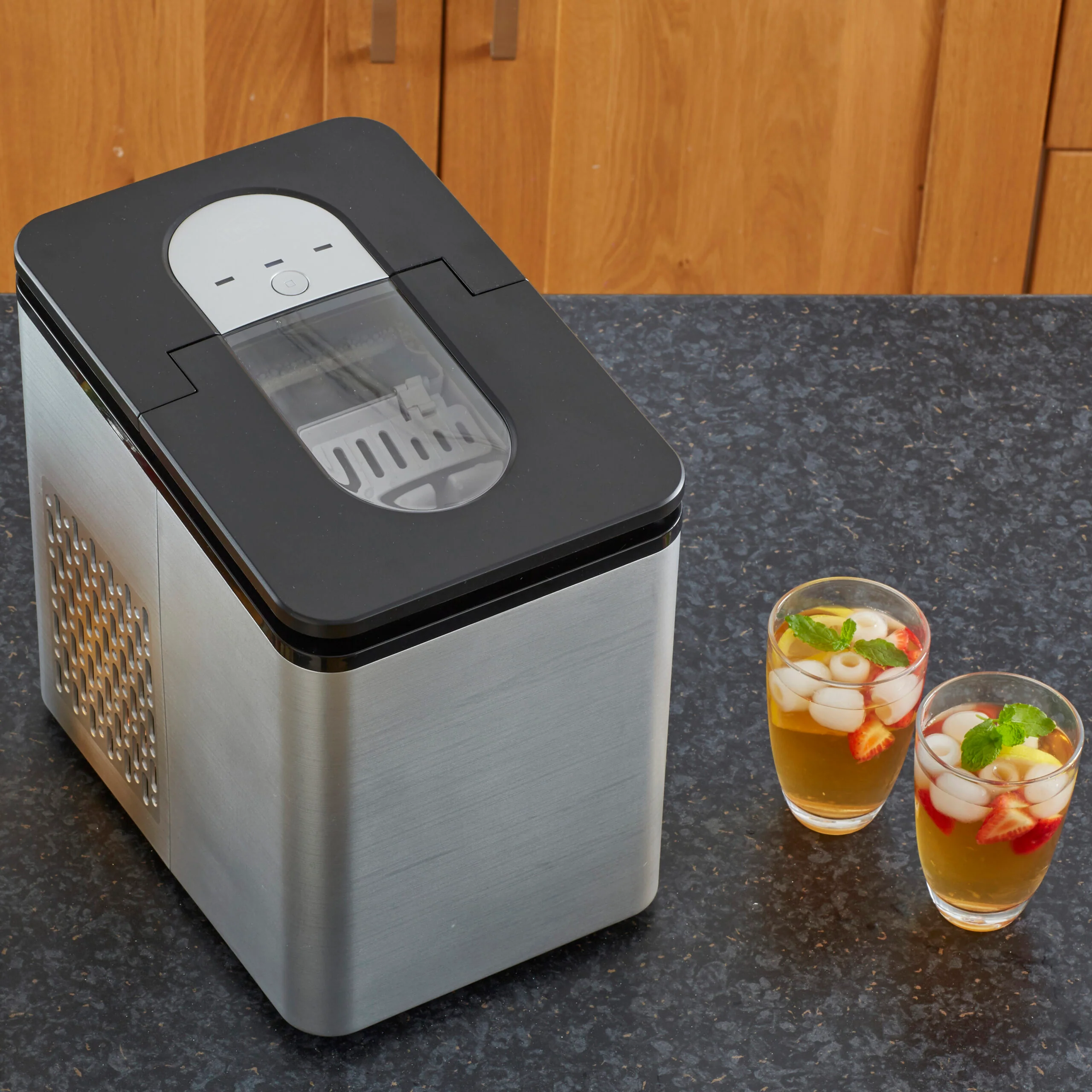 Neo Chrome 1.7L Electric Ice Cube Maker Machine