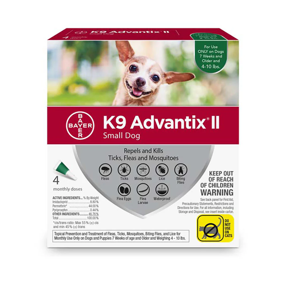 K9 Advantix® II Flea & Tick Treatment for Small Dog 4 Dose