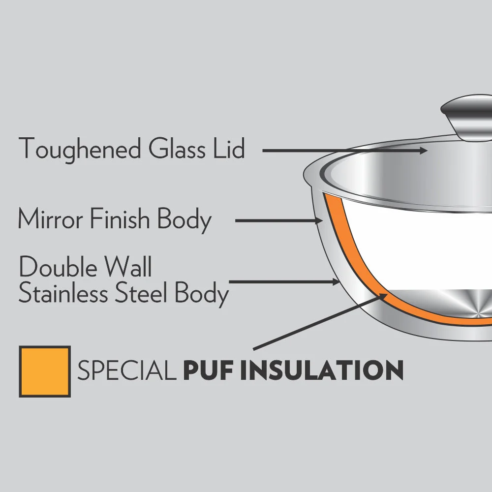 Borosil Servefresh Curry Server, 900ml