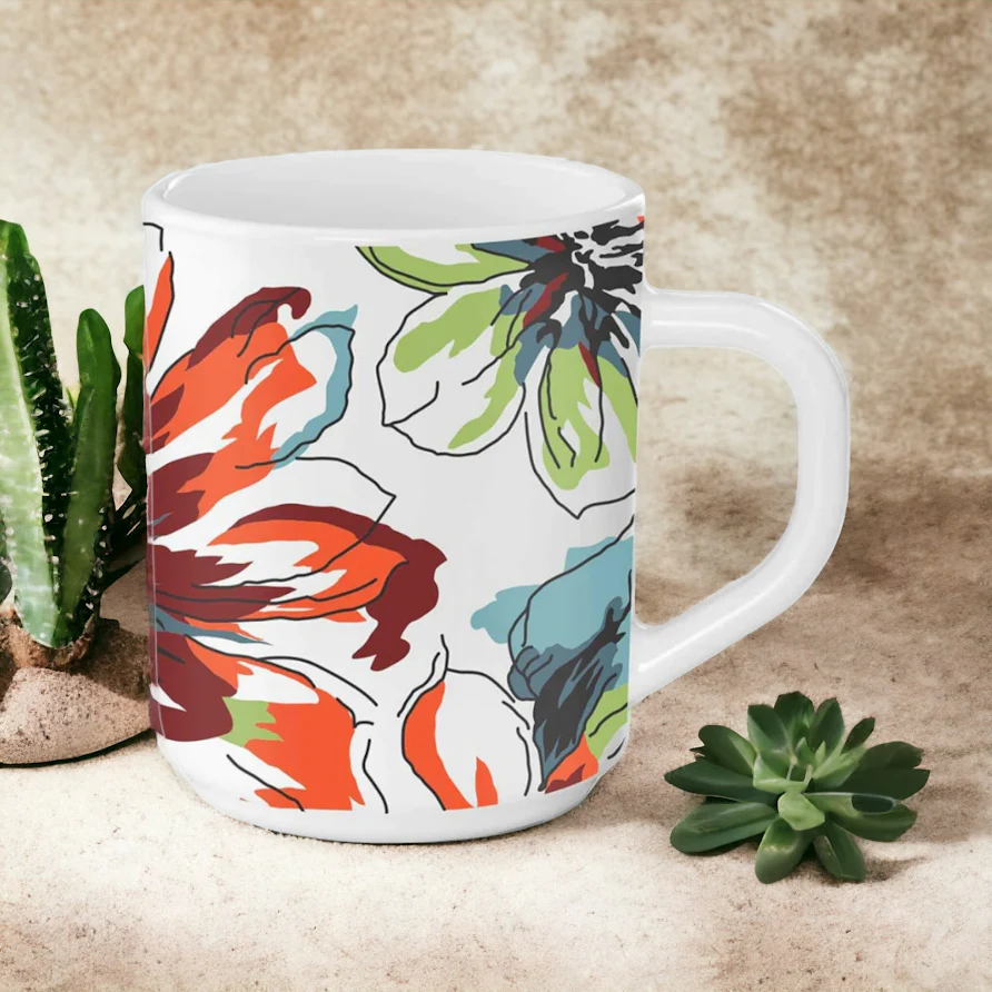 Larah by Borosil Bali Mug Set, 240ml x 2