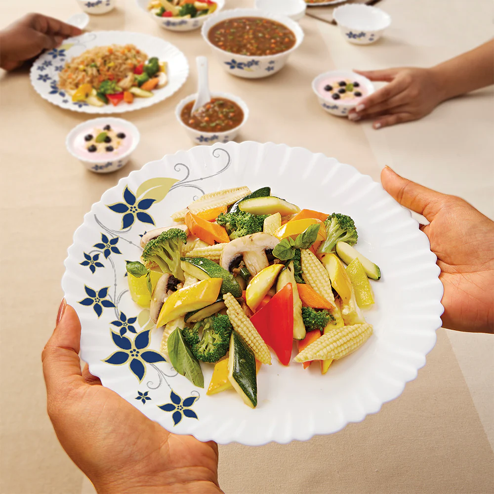 Larah by Borosil Viva Dinner Set, 19 pc