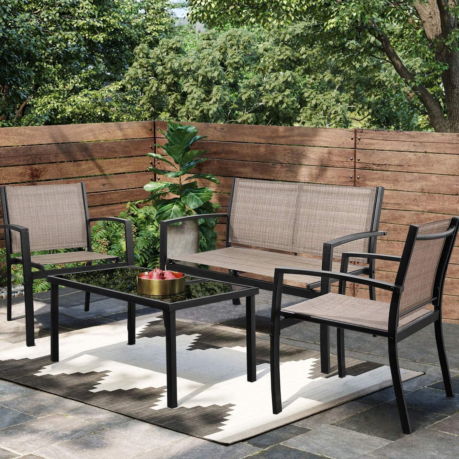 4 Pieces Patio Furniture Set