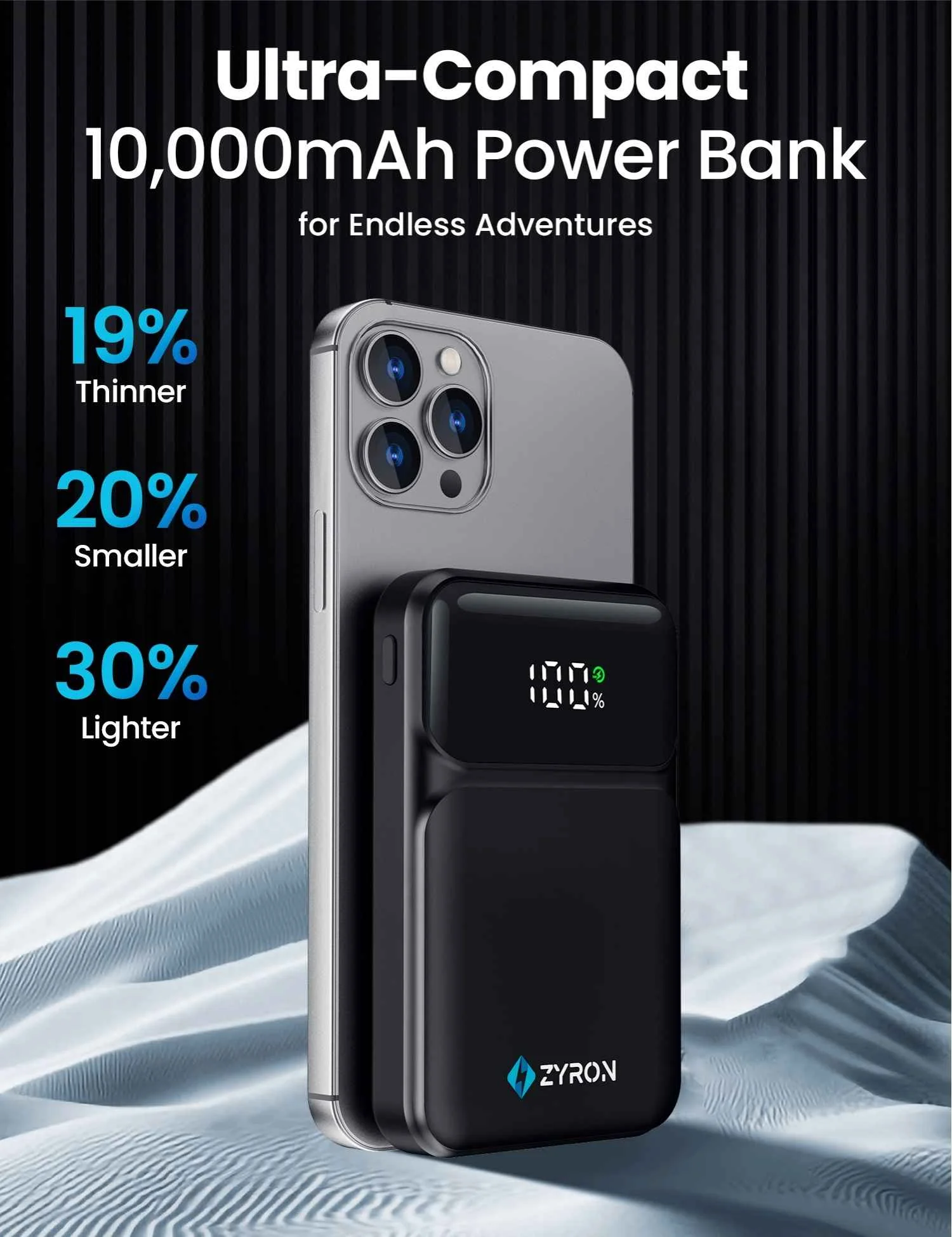 PocketCharge Pro | 100W USB-C GaN Charger & 10000mAh 22.5W Mini Power Bank