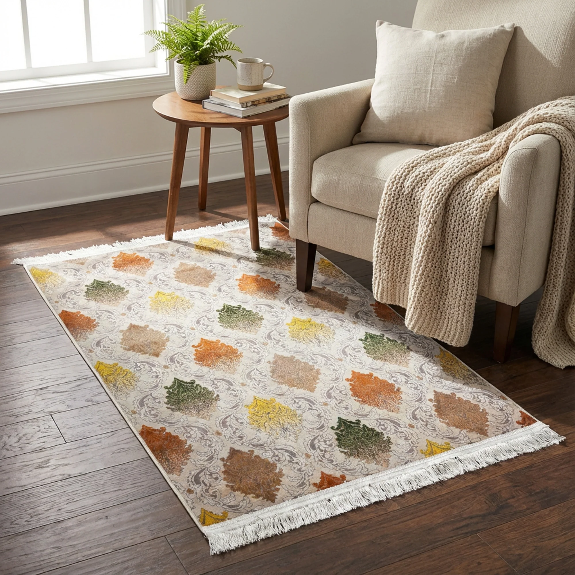 1 x 1.5m Bolgano Design Carpet Multicoloured