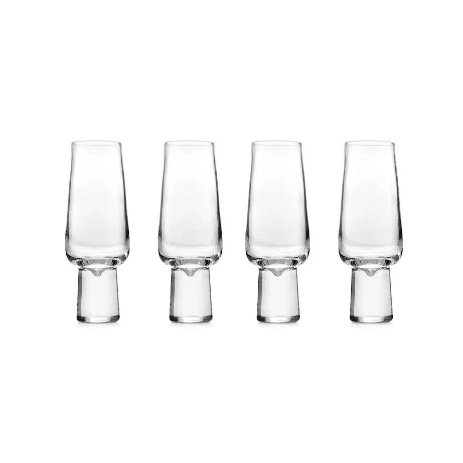Carrol Boyes 4 Piece Aura Champagne Flute Set Clear