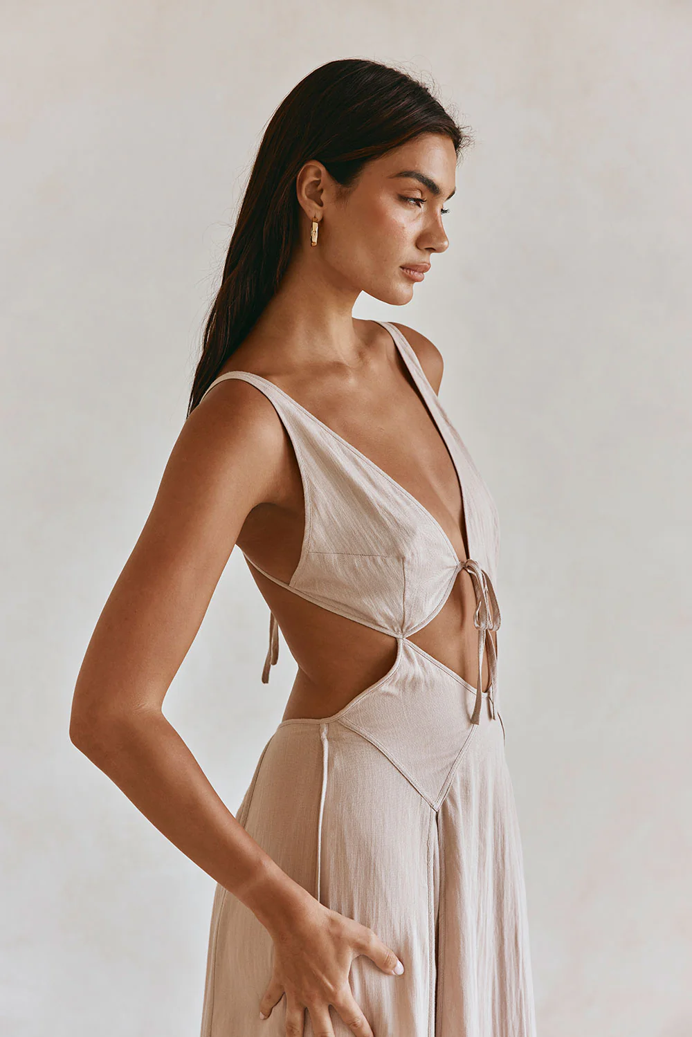 SAMPLE-Eliska Dress - Stone