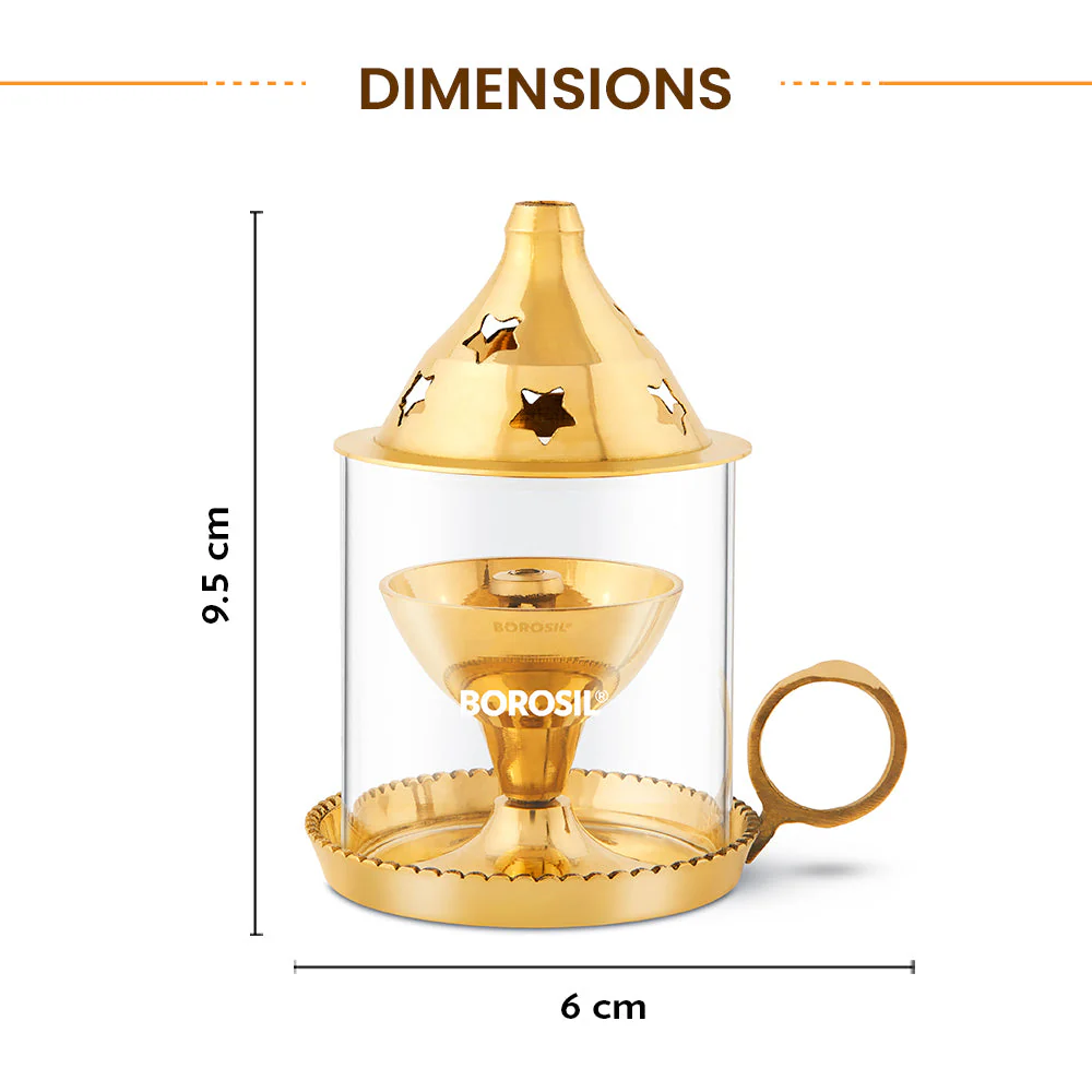 Borosil Mangal Akhand Diya, Small