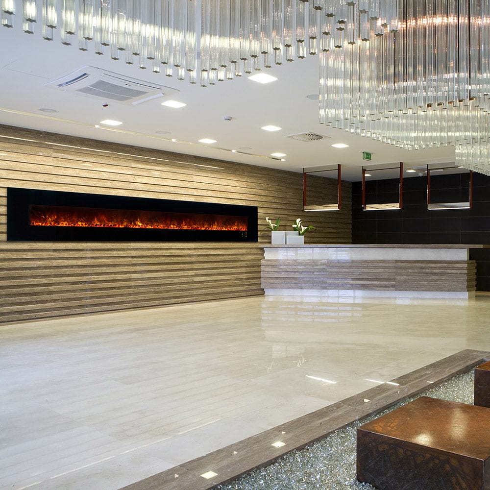 Modern Flames Ambiance 144-In Wall Mount Electric Fireplace