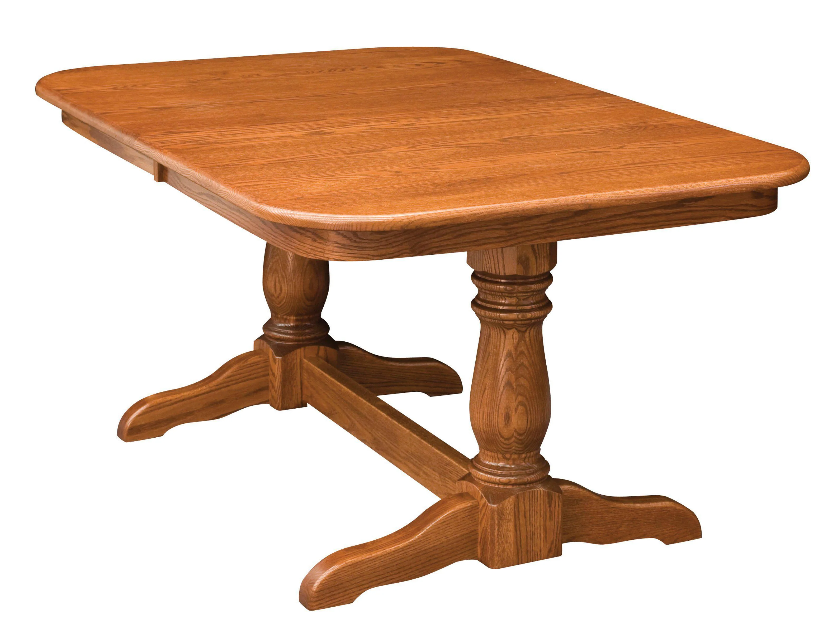 Amish Dutch Double Pedestal Table