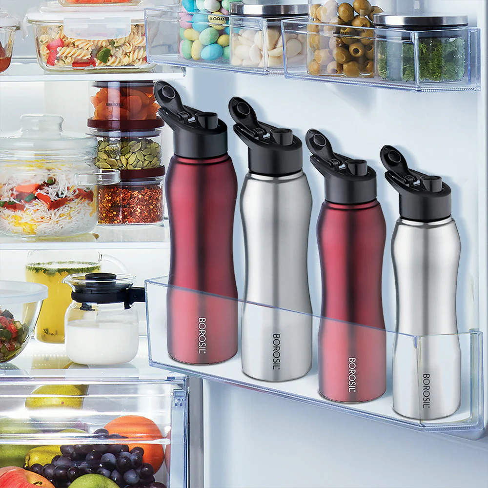 Borosil Grip n Sip Maroon, 750ml