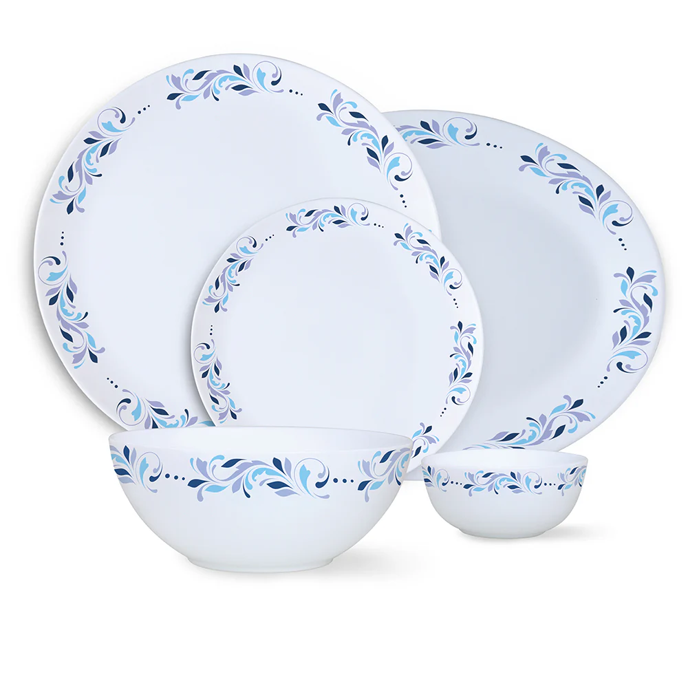 Larah by Borosil Skyleaf Dinner Set, 21 pc