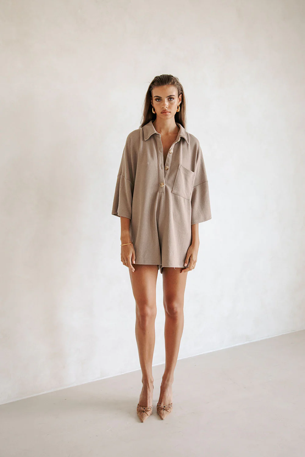 Milena Playsuit - Espresso