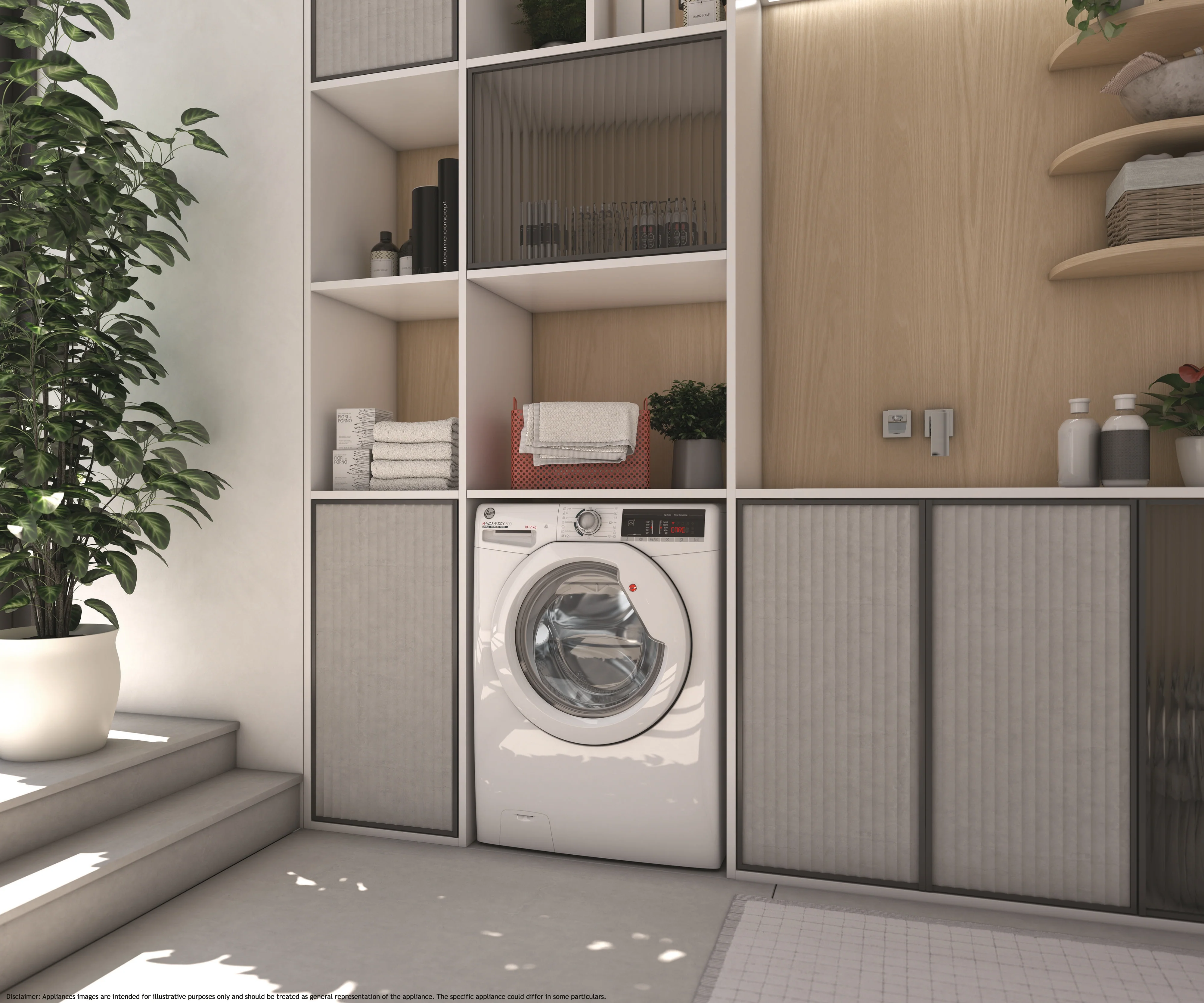 Hoover H-Wash 300 10kg Washing Machine - White | H3WO4105TA4/1-80