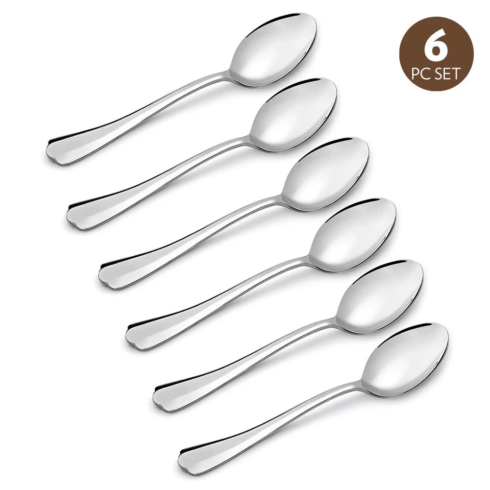 Borosil Eva Tea Spoon, Set of 6-13.5 cm