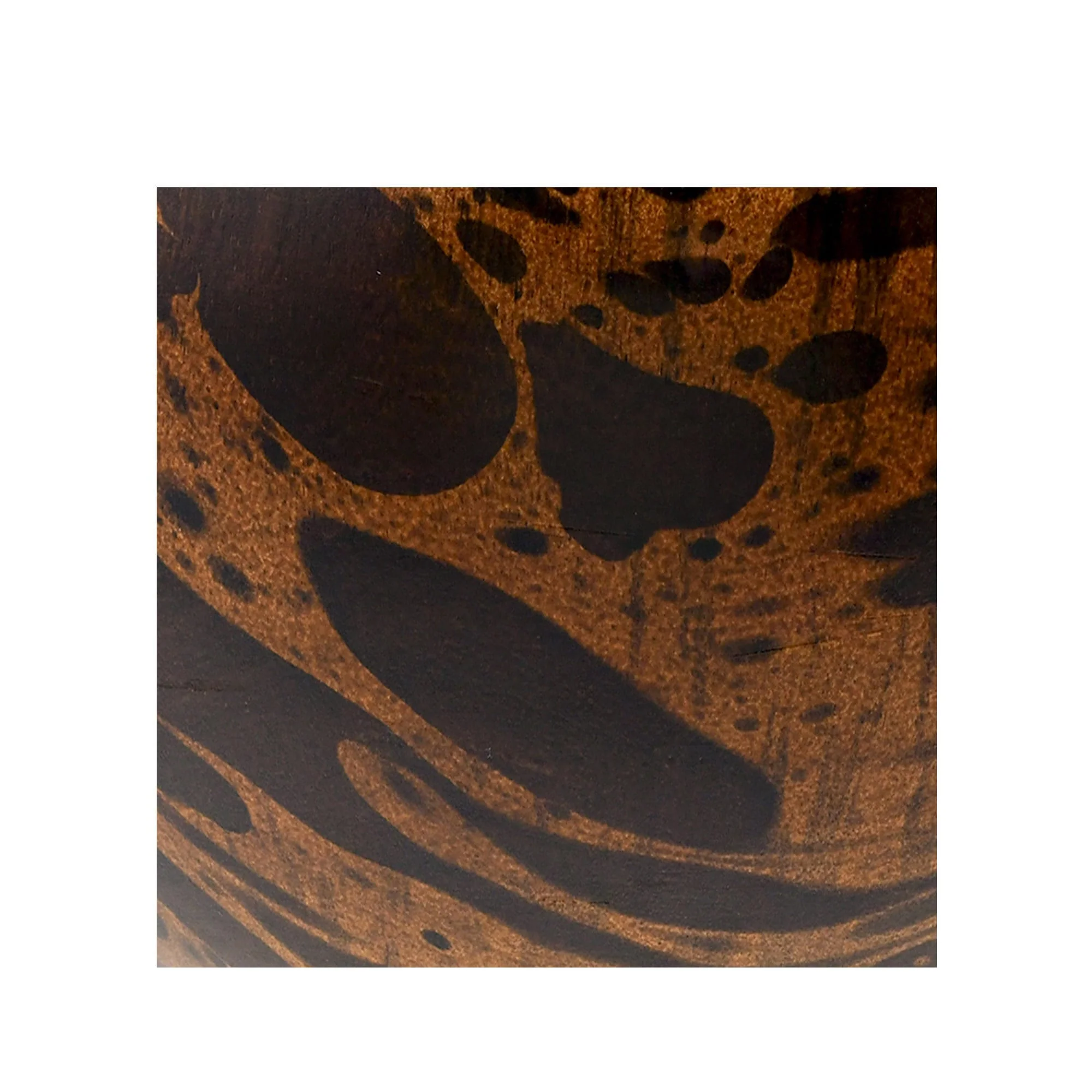 10 Inches Mango Tree Wood with Dark Stain Kitchen Serving Bowl